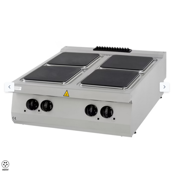  Εστία Premium - 4 καυστήρες - Ηλεκτρική - Διπλή μονάδα - 90 cm βάθος